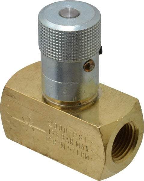 Parker - 15 GPM 1/2 Inlet Brass Hydraulic Control Valve - 1/2-14 Thread - A1 Tooling