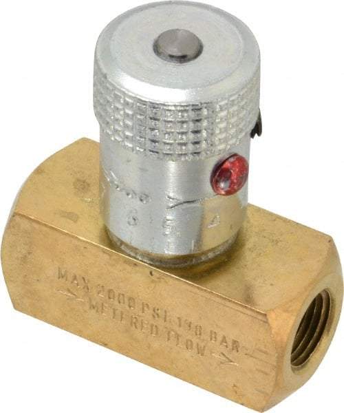 Parker - 3 GPM 1/8 Inlet Brass Hydraulic Control Valve - 1/8-27 Thread - A1 Tooling