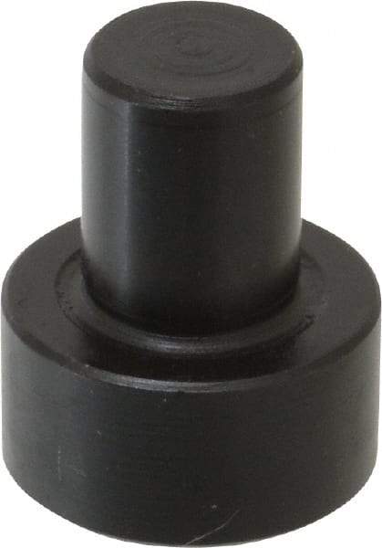 Gibraltar - 1-1/32" OAL, 7/16" Head Height, 7/8" OD, Low Carbon Steel, Ground, Press Fit Rest Button - Black Oxide Coating, 1/2" Pin Diam - A1 Tooling