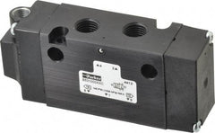 Parker - 1/4", 4-Way Body Ported Stacking Solenoid Valve - 1.4 CV Rate, Air Return, 1.89" High x 4.37" Long - A1 Tooling