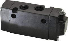 Parker - 3/8", 4-Way Body Ported Stacking Solenoid Valve - 1.4 CV Rate, Air Return, 1.89" High x 4.37" Long - A1 Tooling