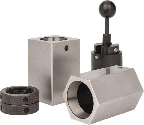 Interstate - Series 5C, 1/16 to 1-1/8" Collet Capacity, Horizontal Collet Block Chuck - Manually Activated - A1 Tooling