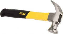 Stanley - 1 Lb Head, Curved Claw Nail Hammer - 13" OAL, Carbon Steel Head, Graphite Handle with Grip - A1 Tooling