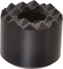 Fairlane - 5/8" Diam, 1/2" High, No. 8 C Bore SHCS, Counterbored, Fine Tooth Grade Diamond Serration Tooth Pattern, High Speed Steel, Round Positioning Gripper - Black Oxide Coated - A1 Tooling