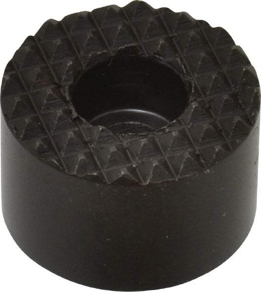 Fairlane - 3/4" Diam, 3/8" High, No. 10 C Bore SHCS, Counterbored, Extra Fine Tooth Grade Diamond Serration Tooth Pattern, High Speed Steel, Round Positioning Gripper - Black Oxide Coated - A1 Tooling