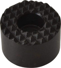 Fairlane - 3/4" Diam, 1/2" High, No. 10 C Bore SHCS, Counterbored, Extra Fine Tooth Grade Diamond Serration Tooth Pattern, High Speed Steel, Round Positioning Gripper - Black Oxide Coated - A1 Tooling