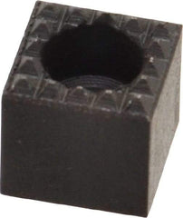 Fairlane - 1/2" Square, 1/2" High, #10 C Bore SHCS Size, Extra Fine Tooth Grade, Diamond Serration, High Speed Steel, Square Positioning Gripper - 0.03 x 45A° Chamfer, 1/4" Counterbore Depth, Black Oxide Finish - A1 Tooling