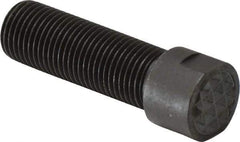 Fairlane - Serrated Tooth, 1/2-20, 3/16" Internal Hex, 1-1/2" Shank Length, 1-1/2" Thread Length, Black Oxide Finish, Round Head, Adjustable Positioning Gripper - 1/2" Pad Diam, 5/8" Hex, 1/4" Head Height, Fine Tooth Grade - A1 Tooling