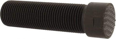 Fairlane - Serrated Tooth, 3/4-16, 5/16" Internal Hex, 2-1/2" Shank Length, 2-1/2" Thread Length, Black Oxide Finish, Round Head, Adjustable Positioning Gripper - 3/4" Pad Diam, 7/8" Hex, 1/4" Head Height, Fine Tooth Grade - A1 Tooling