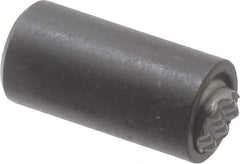 Fairlane - 10-32, 5/8" Thread Length, 5/16" Ball Diam, Serrated Ball Pad Surface, Alloy Steel, Black Oxide, Base, Swivel Action Gripper Assemblies - 1/2" Diam, 5/8" Deep Thread, 5/16" Contact Diam, 1-1/16" Overall Height, High Speed Steel Ball - A1 Tooling