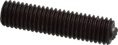 Fairlane - 1/2-13, 2" Thread Length, 9/32" Ball Diam, Serrated Ball Pad Surface, Alloy Steel, Black Oxide, Threaded, Swivel Action Gripper Assemblies - 1/4" Contact Diam, High Speed Steel Ball - A1 Tooling