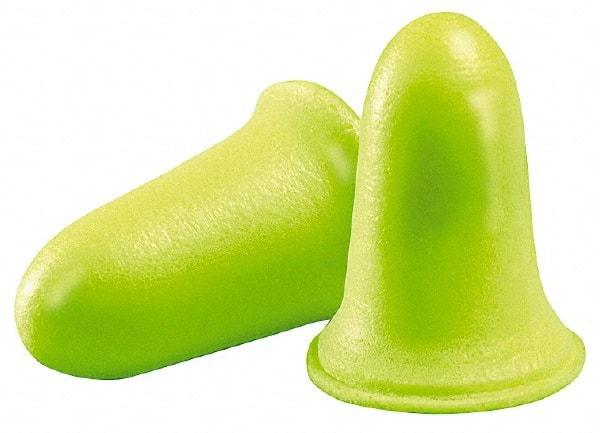 3M - Disposable, Uncorded, 33 dB, Taper Flare Earplugs - Neon Yellow, 200 Pairs - A1 Tooling