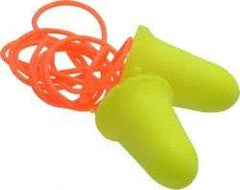 3M - Disposable, Corded, 33 dB, Taper Flare Earplugs - Neon Yellow, 200 Pairs - A1 Tooling