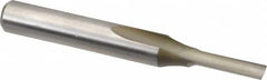 Onsrud - 1/8" Diam, 1/4" Shank Diam, 1/2" Length of Cut, 1 Flute Single Edge Straight Router Bit - 2" Overall Length, Right Hand Cut, High Speed Steel - A1 Tooling