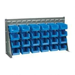 Quantum Storage - 120 Lb Capacity, 36" Deep x 8" Wide x 19" High, Steel Bench Rack - For Hanging Bins - A1 Tooling