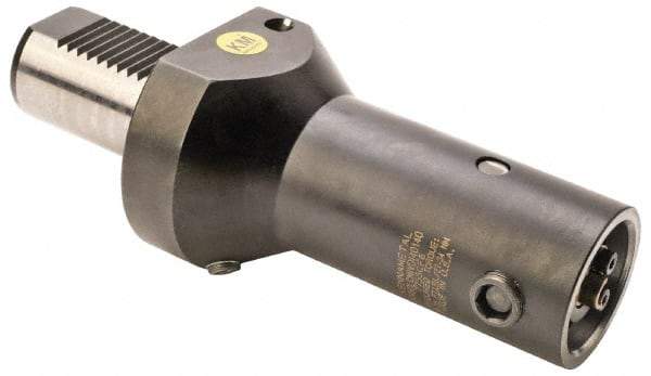 Kennametal - Right Hand Cut, KM63 Modular Connection, Adapter/Mount Lathe Modular Clamping Unit - 50.01mm Square Shank Diam, 9.369" OAL, Through Coolant, Series RCMI-VDI Axial - Exact Industrial Supply