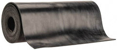 Made in USA - 1/16" Thick x 6" Wide x 5' Long Black Buna-N Rubber Roll - Stock Length, Plain Back, 50 Shore A Durometer, 2,500 psi Tensile Strength, -20°F to 170°F - A1 Tooling