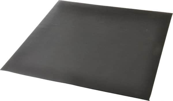 Made in USA - 12" Long, 12" Wide, 1/16" Thick, Buna-N Rubber Foam Sheet - 45 to 55 Durometer, Black, -20 to 180°F, 2,500 psi Tensile Strength, Plain Backing, Stock Length - A1 Tooling