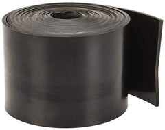 Made in USA - 3/32" Thick x 2" Wide x 5' Long Black Buna-N Rubber Roll - Stock Length, Plain Back, 50 Shore A Durometer, 2,500 psi Tensile Strength, -20°F to 170°F - A1 Tooling