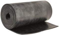 Made in USA - 3/32" Thick x 6" Wide x 5' Long Black Buna-N Rubber Roll - Stock Length, Plain Back, 50 Shore A Durometer, 2,500 psi Tensile Strength, -20°F to 170°F - A1 Tooling