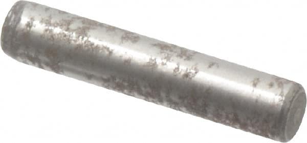 Value Collection - 1/8" Diam x 5/8" Pin Length Alloy Steel Oversized Dowel Pin - C 50-58 Hardness, 3,200 Lb Breaking Strength, 1 Beveled & 1 Rounded End - A1 Tooling