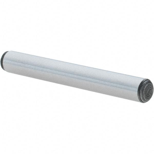 Value Collection - 3/16" Diam x 1-1/2" Pin Length Alloy Steel Oversized Dowel Pin - C 50-58 Hardness, 7,200 Lb Breaking Strength, 1 Beveled & 1 Rounded End - A1 Tooling