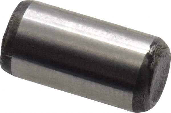 Value Collection - 1/4" Diam x 1/2" Pin Length Alloy Steel Oversized Dowel Pin - C 50-58 Hardness, 12,800 Lb Breaking Strength, 1 Beveled & 1 Rounded End - A1 Tooling