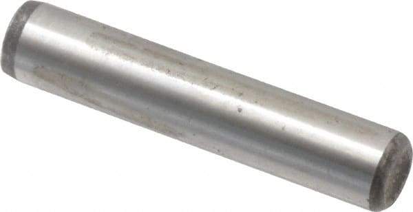 Value Collection - 1/4" Diam x 1-1/4" Pin Length Alloy Steel Oversized Dowel Pin - C 50-58 Hardness, 12,800 Lb Breaking Strength, 1 Beveled & 1 Rounded End - A1 Tooling