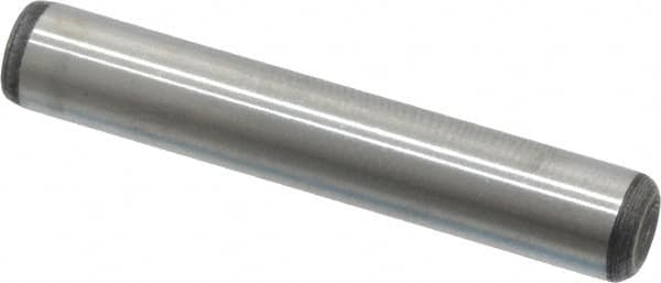 Value Collection - 1/4" Diam x 1-1/2" Pin Length Alloy Steel Oversized Dowel Pin - C 50-58 Hardness, 12,800 Lb Breaking Strength, 1 Beveled & 1 Rounded End - A1 Tooling