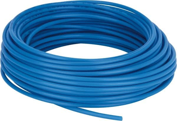 Coilhose Pneumatics - 0.17" ID x 1/4" OD, 100' Long, Polyethylene Tube - Blue, 173 Max psi, -60 to 200°F - A1 Tooling