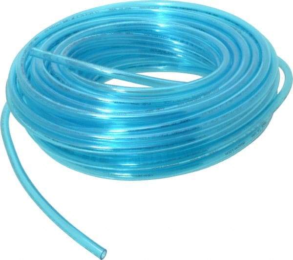 Coilhose Pneumatics - 1/4" ID x 3/8" OD, 100' Long, Polyurethane Tube - Trans Blue, 147 Max psi, -60 to 200°F - A1 Tooling