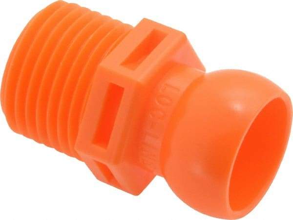 Loc-Line - 4 Piece, 1/2" Hose ID, Male to Female Coolant Hose Connector - 1/2" NPT, For Loc-Line Modular Hose Systems - A1 Tooling