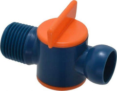 Loc-Line - 2 Piece, 1/2" ID Coolant Hose NPT Valve - Male to Female Connection, Acetal Copolymer Body, 1/2 NPT, Use with Loc-Line Modular Hose Systems - A1 Tooling