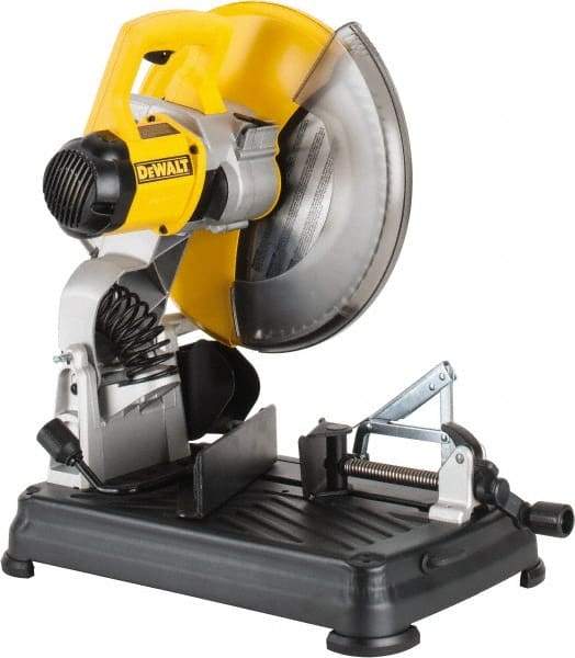 DeWALT - 14" Blade Diam, 1" Arbor Hole, Miter Multi-Cutter Metal Cutting Chop & Cutoff Saw - 1,300 RPM, 4 hp, 120 Volts, 1 Phase - A1 Tooling