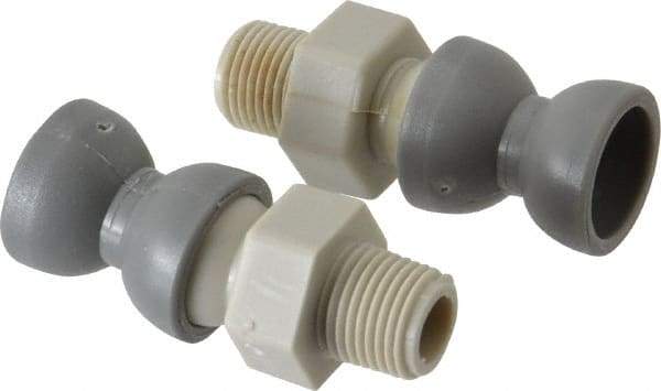 Cedarberg - 2 Piece, 1/4" Hose ID, Female to Male Coolant Hose Pipe Thread Connector - 1/8" NPT, For Snap-Loc Modular Hose Systems - A1 Tooling