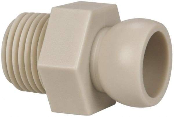 Cedarberg - 4 Piece, 1/2" Hose ID, Male to Male Coolant Hose Pipe Thread Connector - 1/2" NPT, For Snap-Loc Modular Hose Systems - A1 Tooling