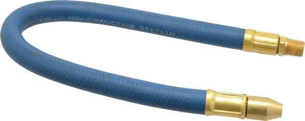 Coilhose Pneumatics - 18" Hose Length, 1/4" Nozzle Diam, 3/8" Hose ID, Coolant Hose - 1/4" NPT For Mist Coolant Systems - A1 Tooling