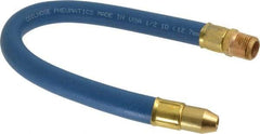 Coilhose Pneumatics - 18" Hose Length, 1/2" Nozzle Diam, 1/2" Hose ID, Coolant Hose - 1/2" NPT For Mist Coolant Systems - A1 Tooling