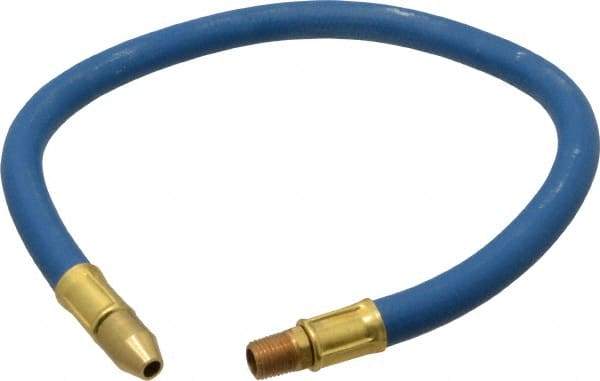 Coilhose Pneumatics - 24" Hose Length, 1/4" Nozzle Diam, 3/8" Hose ID, Coolant Hose - 1/4" NPT For Mist Coolant Systems - A1 Tooling