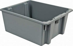 Rubbermaid - 2 Cu Ft, 100 Lb Load Capacity Gray Polyethylene Tote Container - Stacking, Nesting, 23-1/2" Long x 19-1/2" Wide x 10" High - A1 Tooling