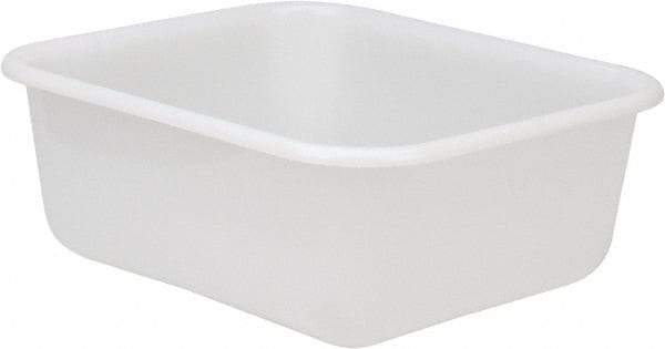 Rubbermaid - 2.8 Gal, White Polyethylene Tote Container - Nesting, 14.4" Long x 12.4" Wide x 5.4" High - A1 Tooling