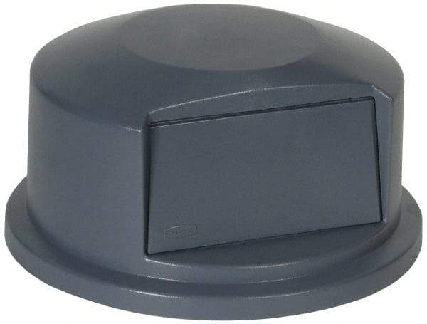 Rubbermaid - Round Lid for Use with 44 Gal Round Trash Cans - Gray, Polyethylene, For 2643 Brute Trash Cans - A1 Tooling