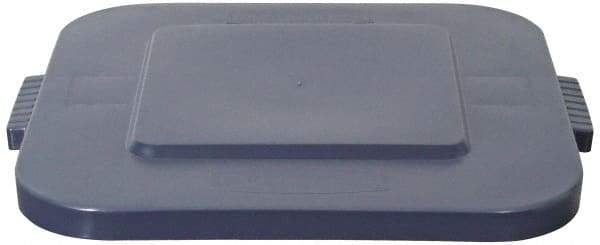 Rubbermaid - Square Lid for Use with 28 Gal Square Trash Cans - Gray, Polyethylene, For 3526 Brute Trash Cans - A1 Tooling