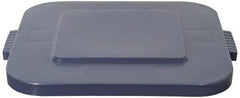 Rubbermaid - Square Lid for Use with 28 Gal Square Trash Cans - Gray, Polyethylene, For 3526 Brute Trash Cans - A1 Tooling