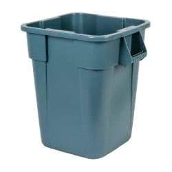 Rubbermaid - 40 Gal Gray Square Trash Can - Polyethylene, 28-3/4" High x 23-1/2" Long x 23-1/2" Wide - A1 Tooling