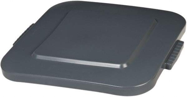 Rubbermaid - Square Lid for Use with 40 Gal Square Trash Cans - Gray, Polyethylene, For 3536 Brute Trash Cans - A1 Tooling