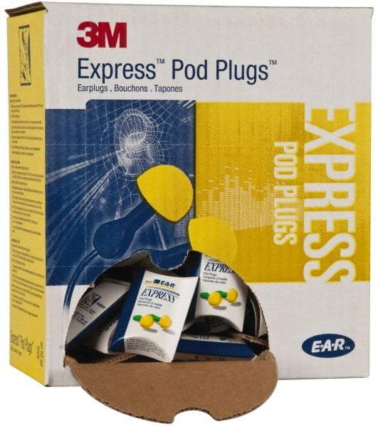 3M - Disposable, Uncorded, 25 dB Earplugs - Yellow, 100 Pairs - A1 Tooling