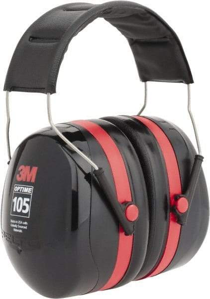 3M - Over the Head Black & Red Earmuffs - 30 NRR Rating - A1 Tooling