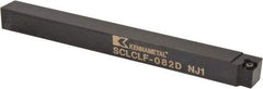 Kennametal - SCLC, Left Hand Cut, 5° Lead Angle, 1/2" Shank Height x 1/2" Shank Width, Neutral Rake Indexable Turning Toolholder - 6" OAL, CC..21.5. Insert Compatibility, Series Screw-On - A1 Tooling