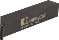 Kennametal - SRGC, Right Hand Cut, 1" Shank Height x 1" Shank Width, Neutral Rake Indexable Turning Toolholder - 6" OAL, RC..21.5. Insert Compatibility, Series Screw-On - A1 Tooling